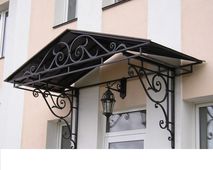 Изготовление  металлического козырька 10  - фото