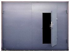 Установка ворот сварных металлических ВС1 - пример