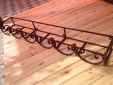 Процесс создания металлического цветника 11 на окно