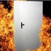 Установка противопожарной двери ДП1 в Москве - фото