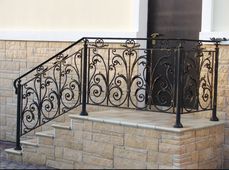 Изготовление кованого металлического ограждения ГК318 на заказ - фото