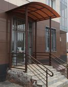 Установка козырька 13 на заказ - пример