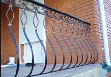 Установка кованого ограждения ГК383 