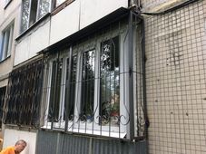 Образец создания решетки распашной металлической РП13 на окно