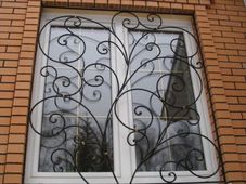 Образец изготовления решетки металлической кованной РК15 В Москве